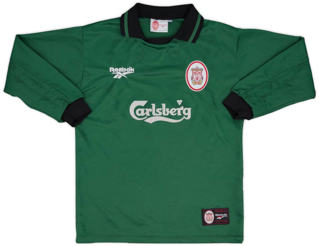 1996-97 Liverpool GK Shirt - 7/10 - (XL.Boys)
