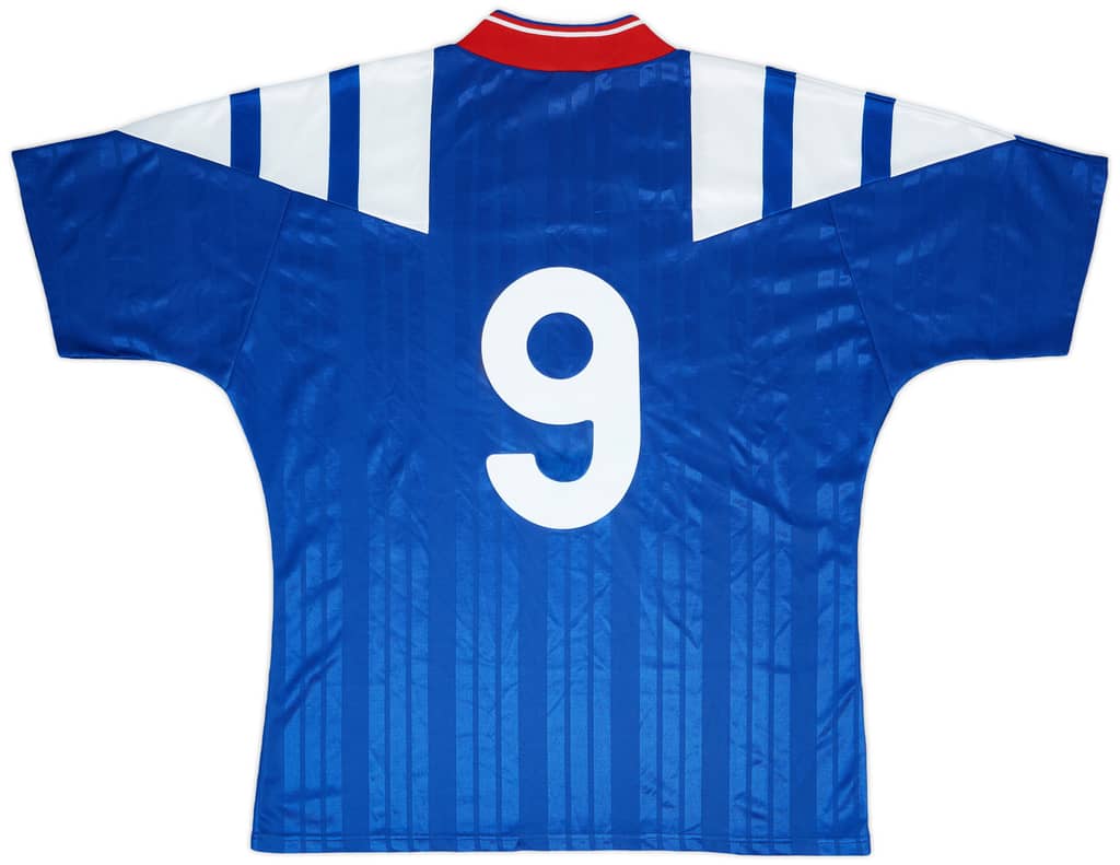 1992-94 Rangers Home Shirt #9 - 8/10 - (XL)