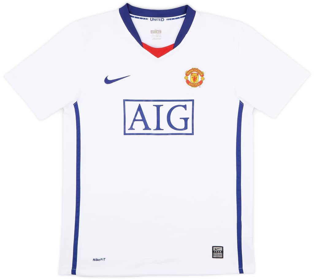 2008-10 Manchester United Away Shirt Anderson #8 - 9/10 - (XL.Boys)