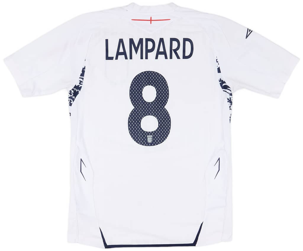 2007-09 England Home Shirt Lampard #8 - 9/10 - (S)