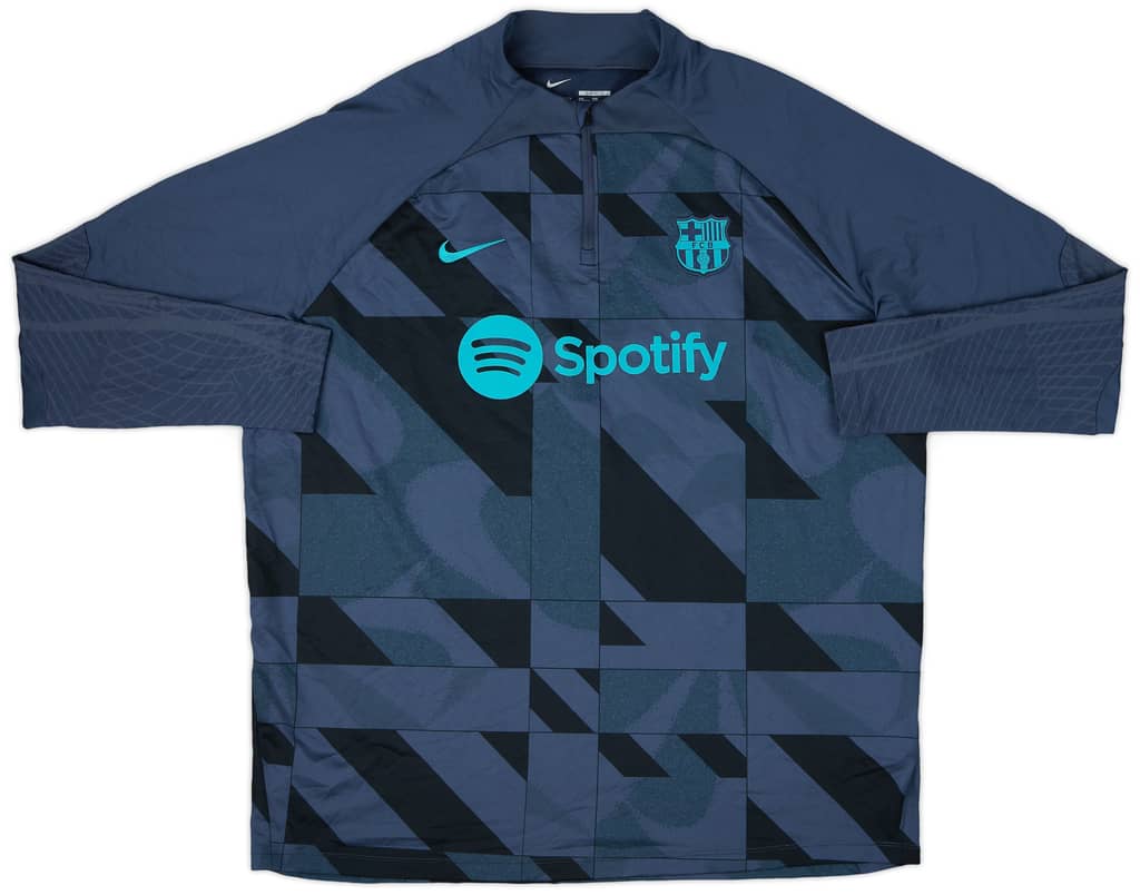 2023-24 Barcelona Nike 1/4 Zip Drill Top - 9/10 - (XXL)