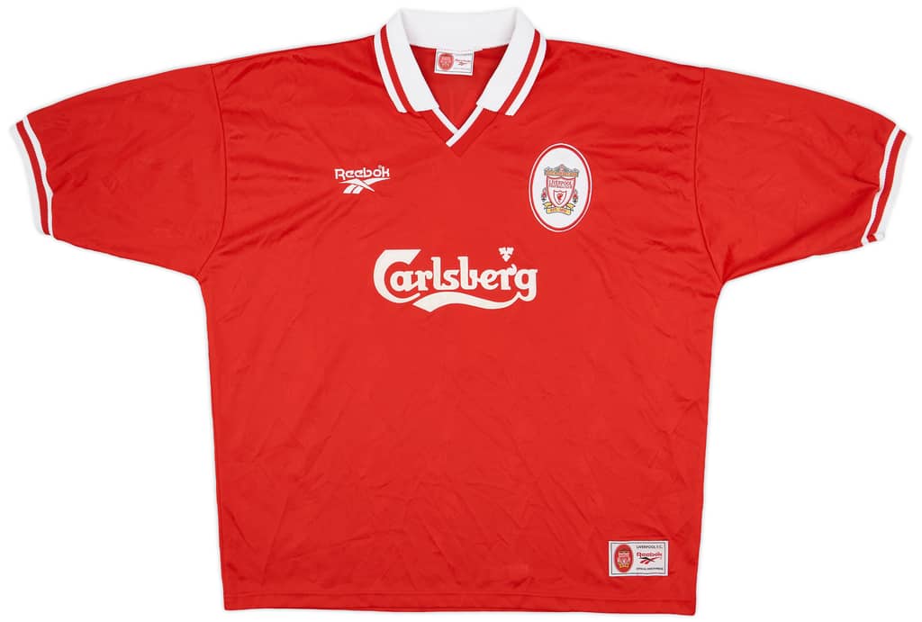 1996-98 Liverpool Home Shirt McManaman #7 - 9/10 - (XXL)