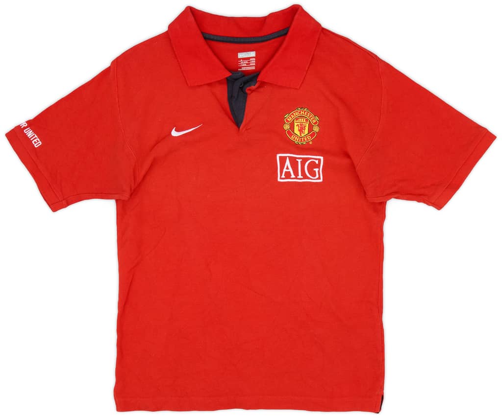 2008-09 Manchester United Nike Polo Shirt - 8/10 - (S)