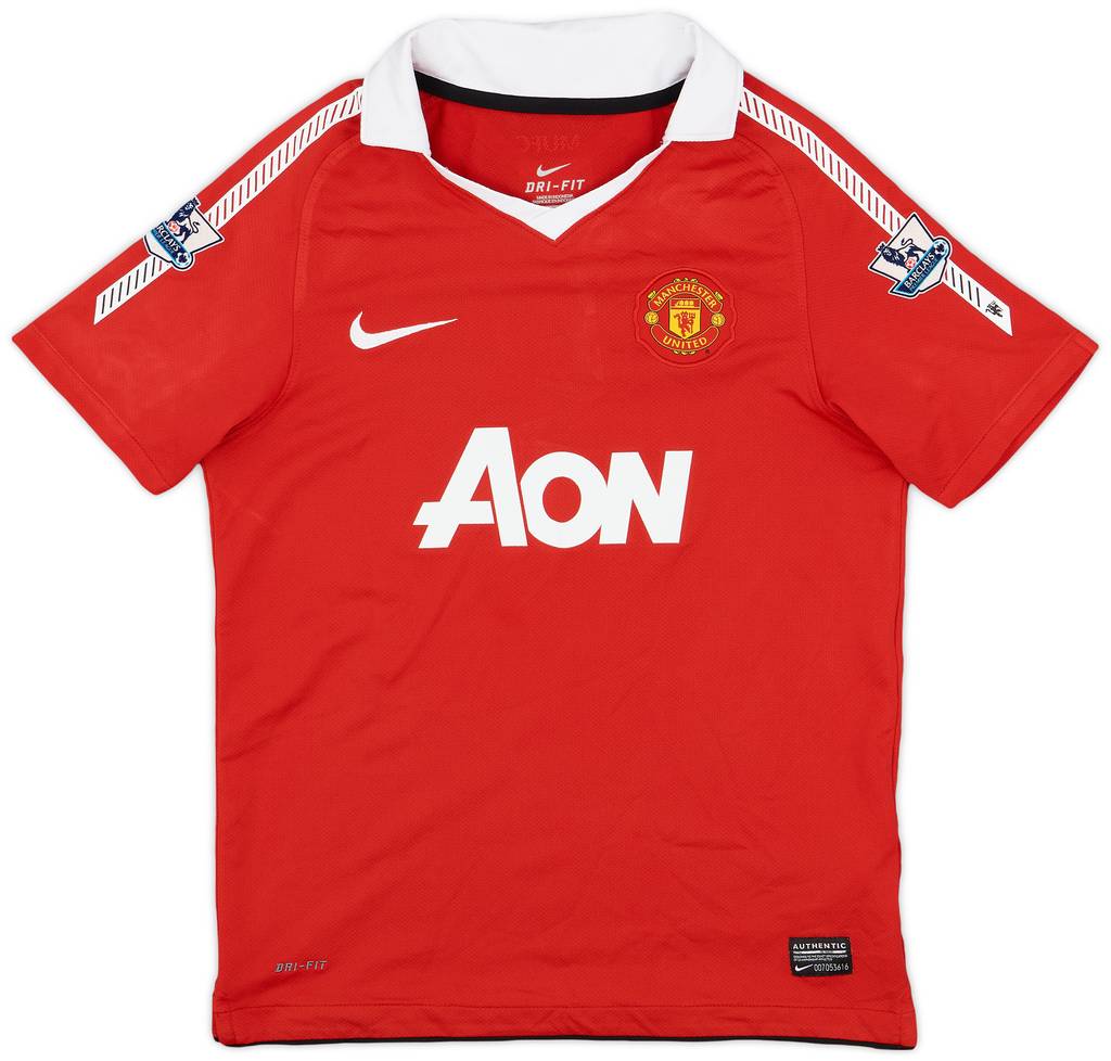 2010-11 Manchester United Home Shirt - 8/10 - (M.Boys)