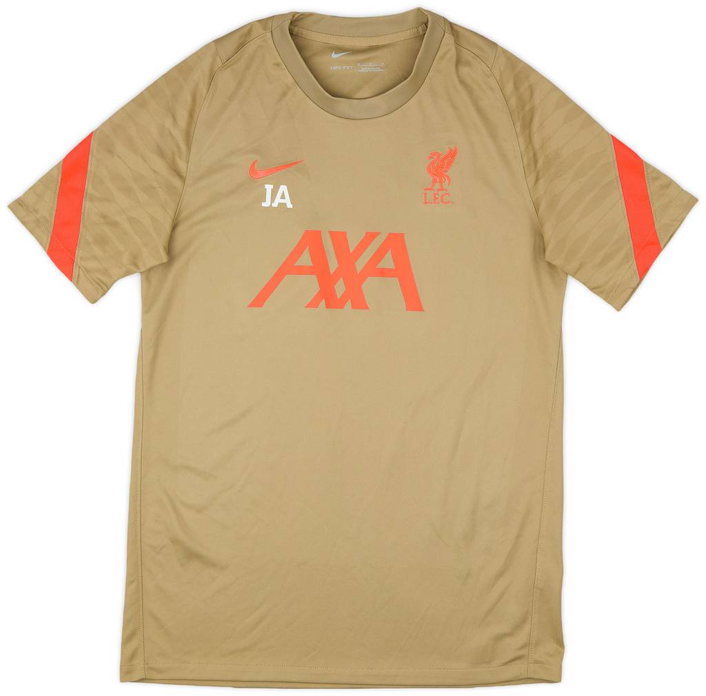 2021-22 Liverpool Staff Issue Nike Training Shirt 'JA' - 9/10 - (M)