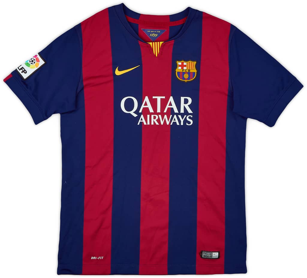 2014-15 Barcelona Home Shirt - 7/10 - (XL.Boys)
