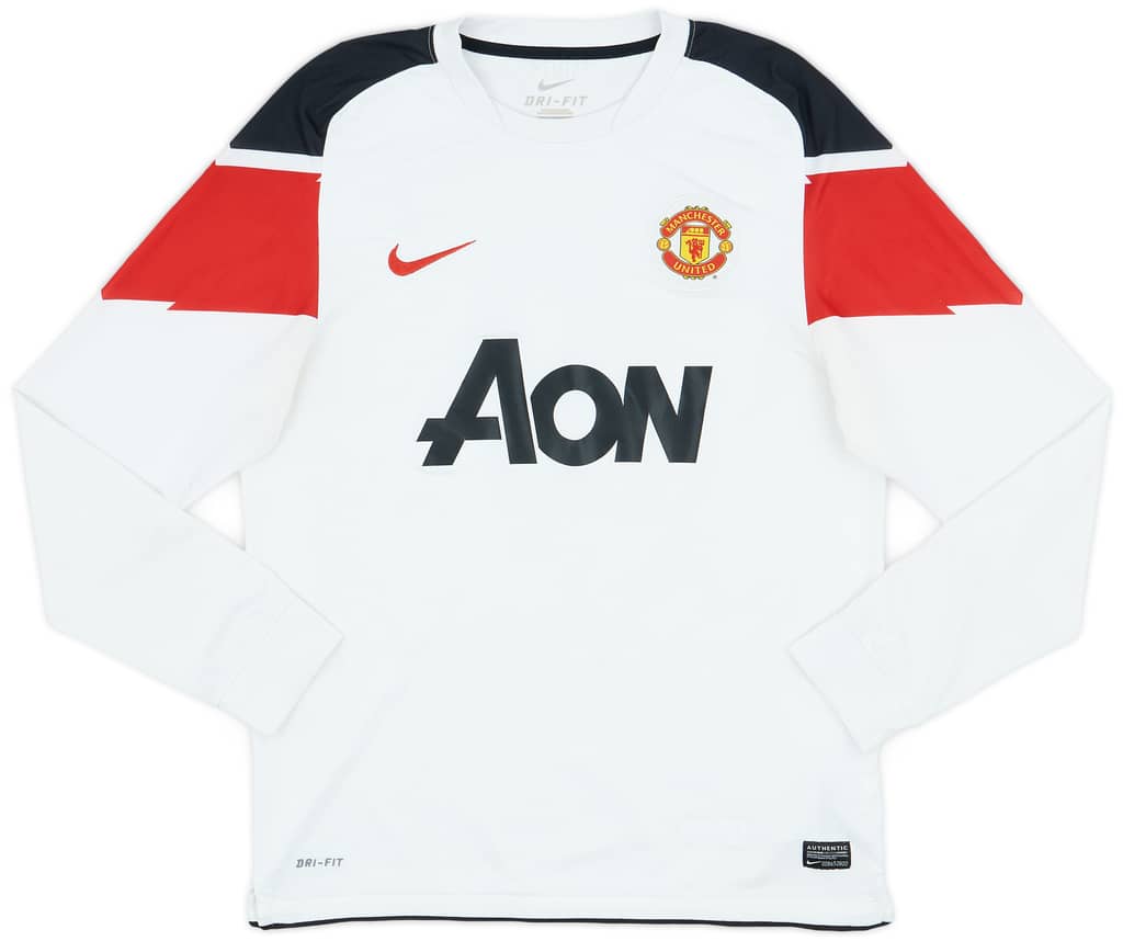 2010-12 Manchester United Away L/S Shirt Berbatov #9 - 6/10 - (M)
