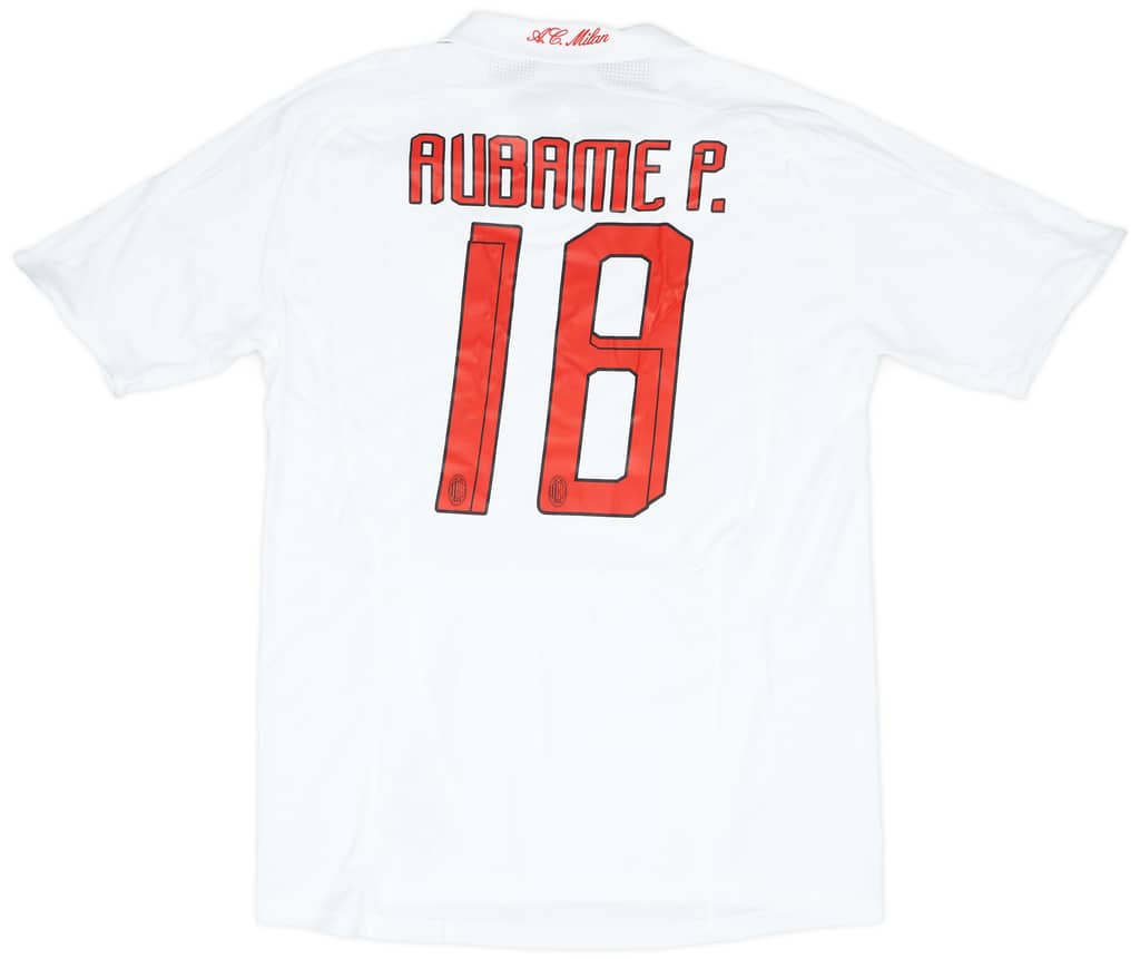 2007-08 AC Milan Player Issue Away Shirt Aubame P. #18