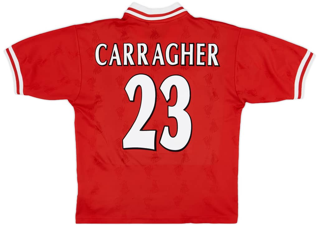 1996-98 Liverpool Home Shirt Carragher #23 - 8/10 - (M)