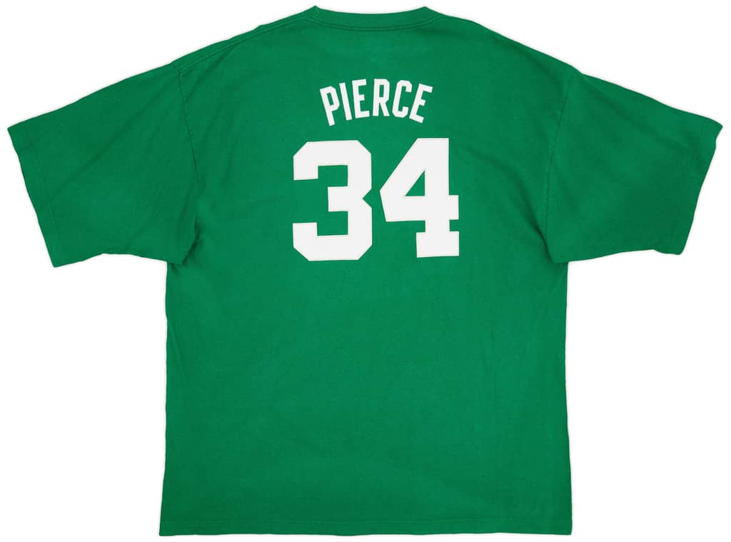 2002-06 Boston Celtics Pierce #34 Reebok Tee - 5/10 - (XXL)