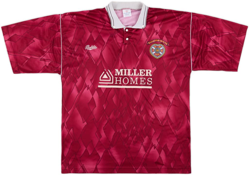1990-91 Hearts Home Shirt - 8/10 - (M)
