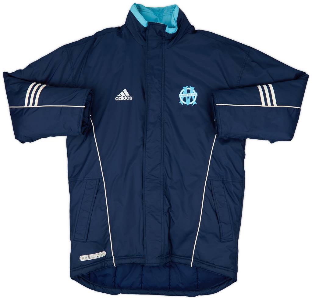 1999-00 Olympique Marseille adidas Padded Bench Coat - 9/10 - (M/L)