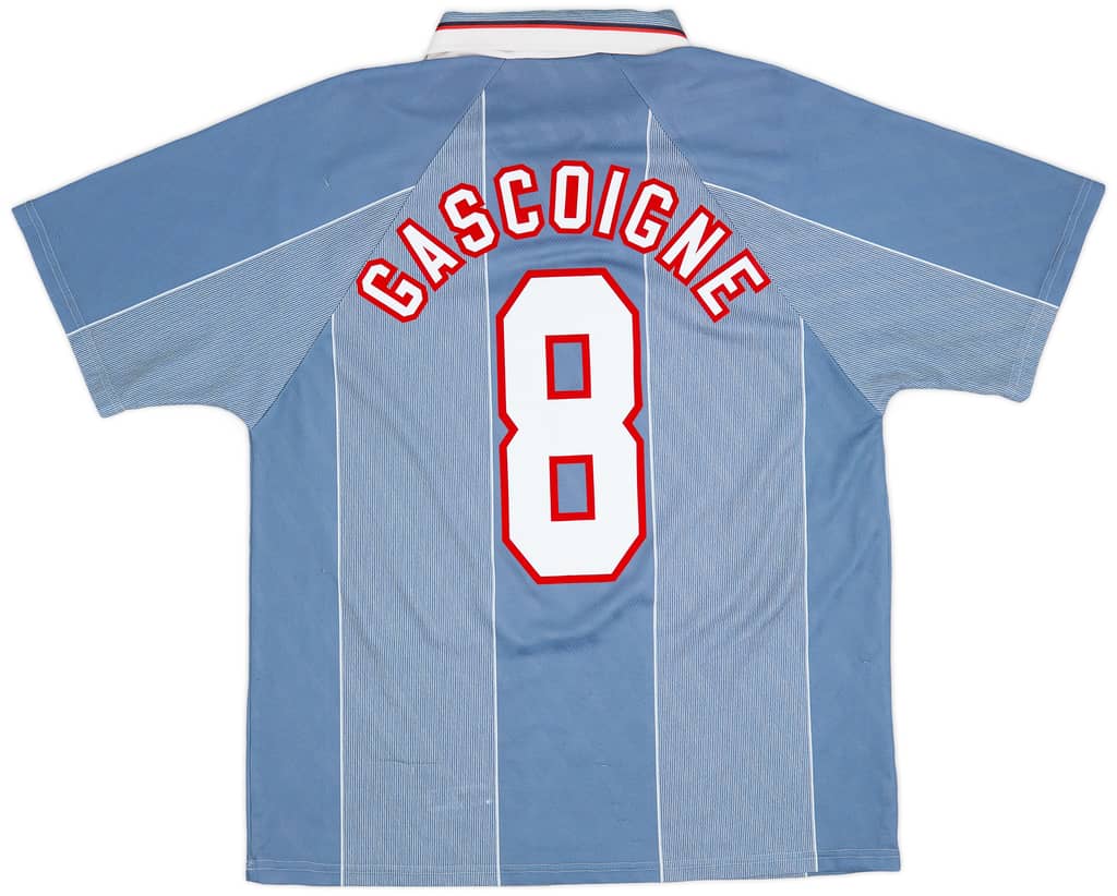 1996-97 England Away Shirt Gascoigne #8 - 9/10 - (L)