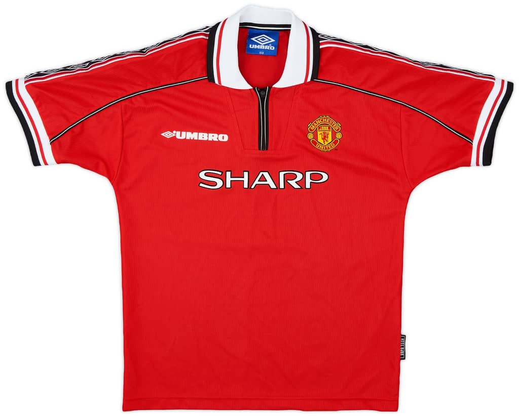 1998-00 Manchester United Home Shirt - 8/10 - (L.Boys)