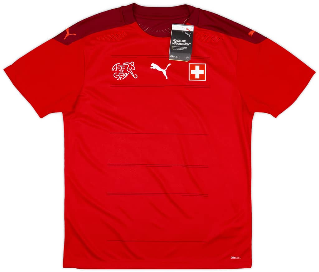 2020-21 Switzerland Player Issue Home Shirt