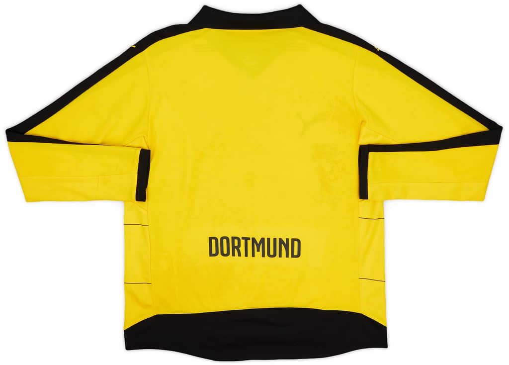 2015-16 Borussia Dortmund Home L/S Shirt - 5/10 - (L.Boys)