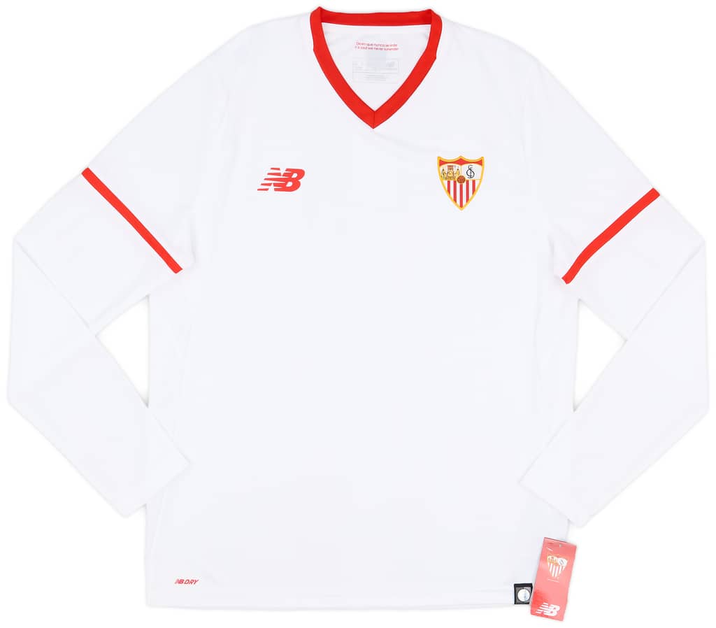 2017-18 Sevilla Home L/S Shirt (M)