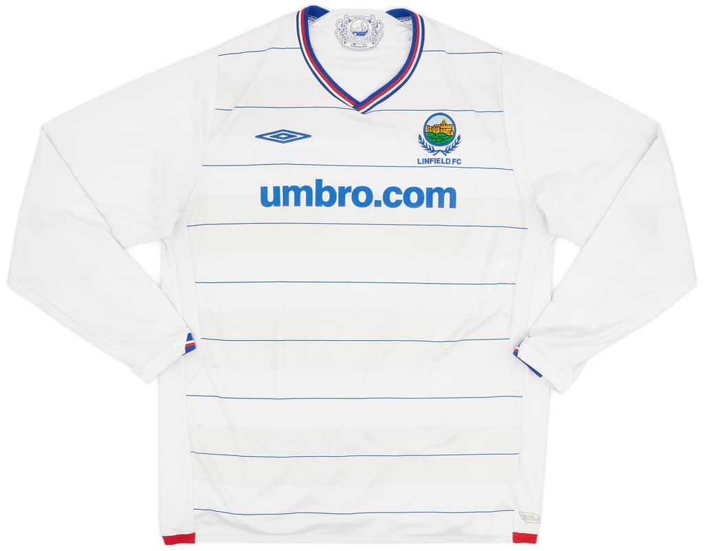 2009-10 Linfield Away L/S Shirt - 5/10 - (XL)
