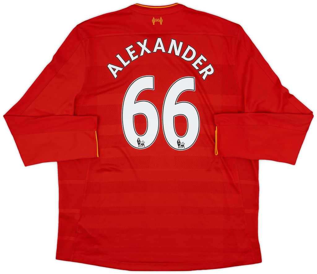 2016-17 Liverpool Home L/S Shirt Alexander #66 - 7/10 - (XXL)