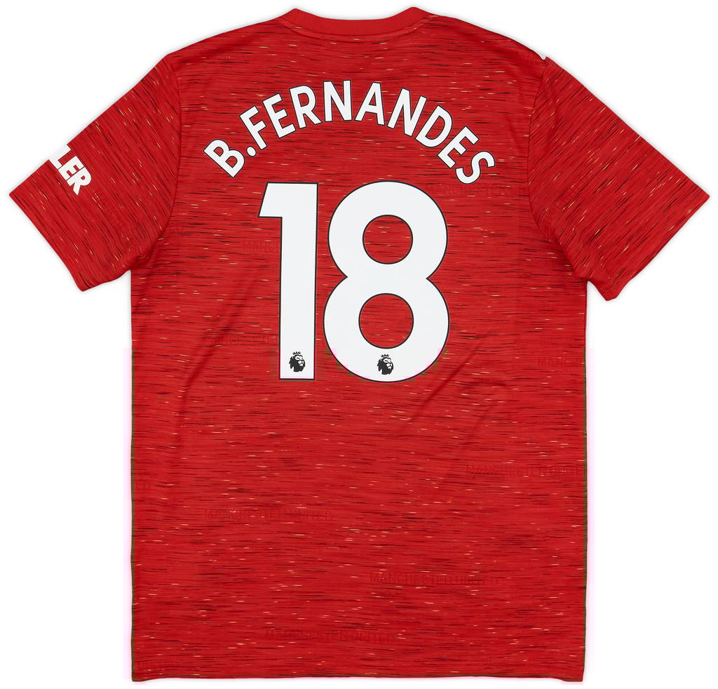 2020-21 Manchester United Home Shirt B.Fernandes #18 - 7/10 - (L)