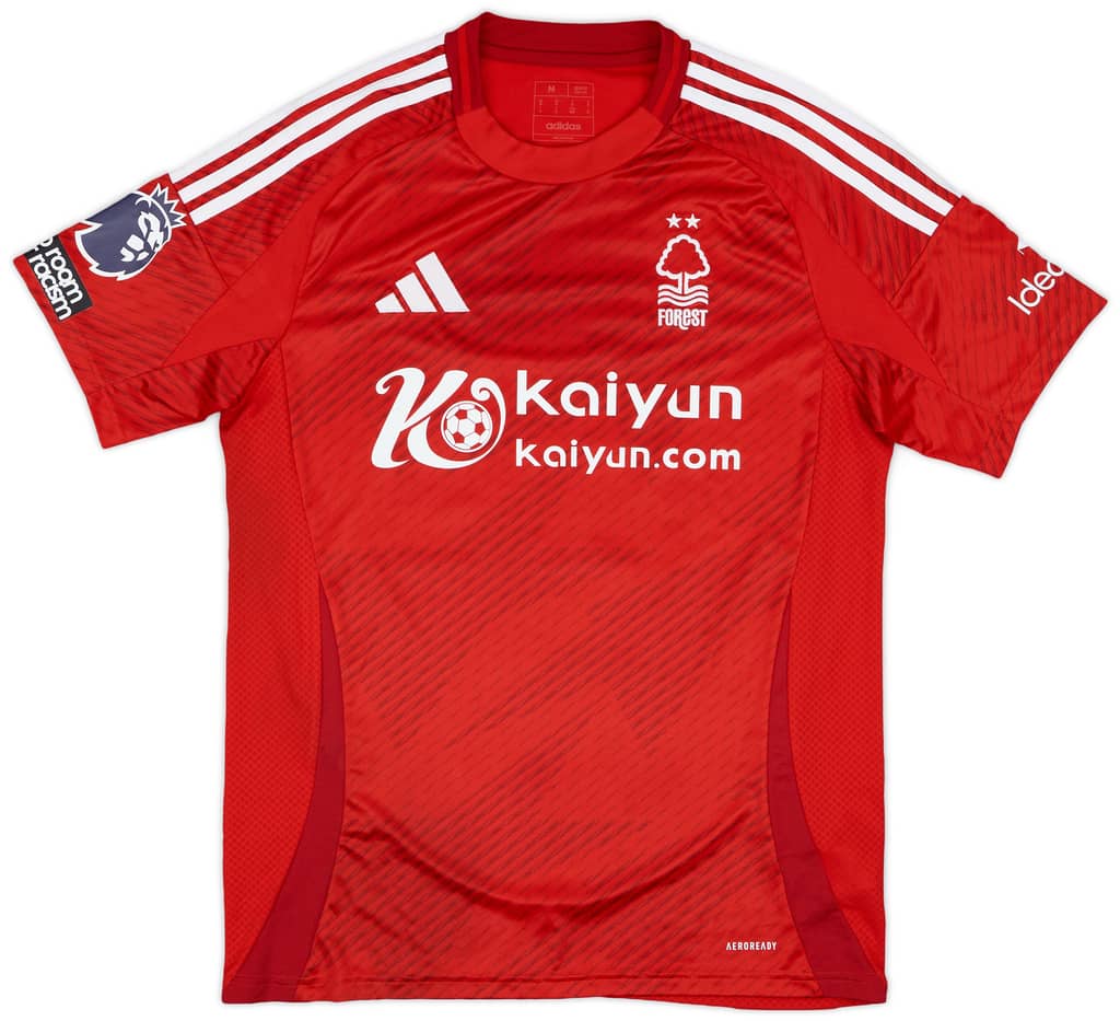 2024-25 Nottingham Forest Match Issue Home Shirt Elanga #21