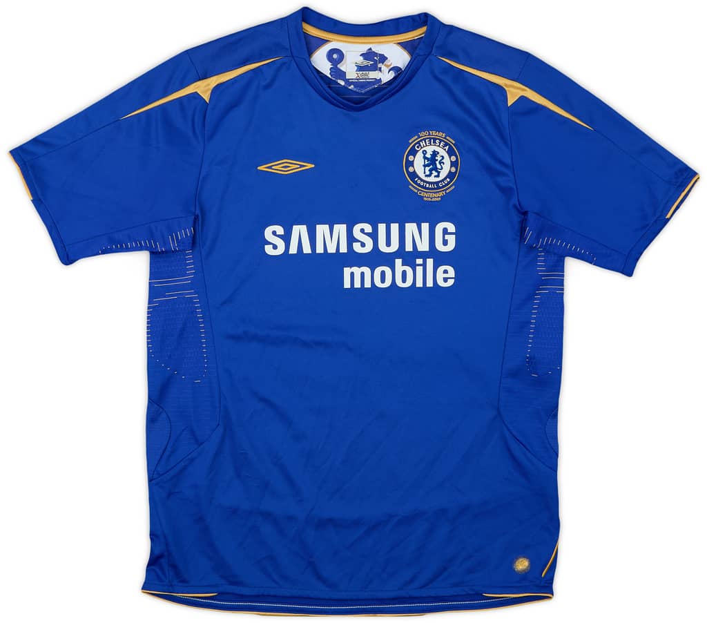 2005-06 Chelsea Centenary Home Shirt - 8/10 - (XL.Boys)