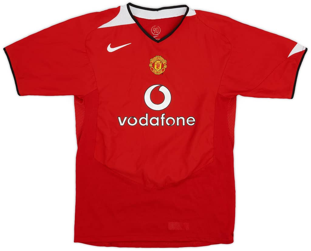 2004-06 Manchester United Home Shirt - 8/10 - (XL.Boys)