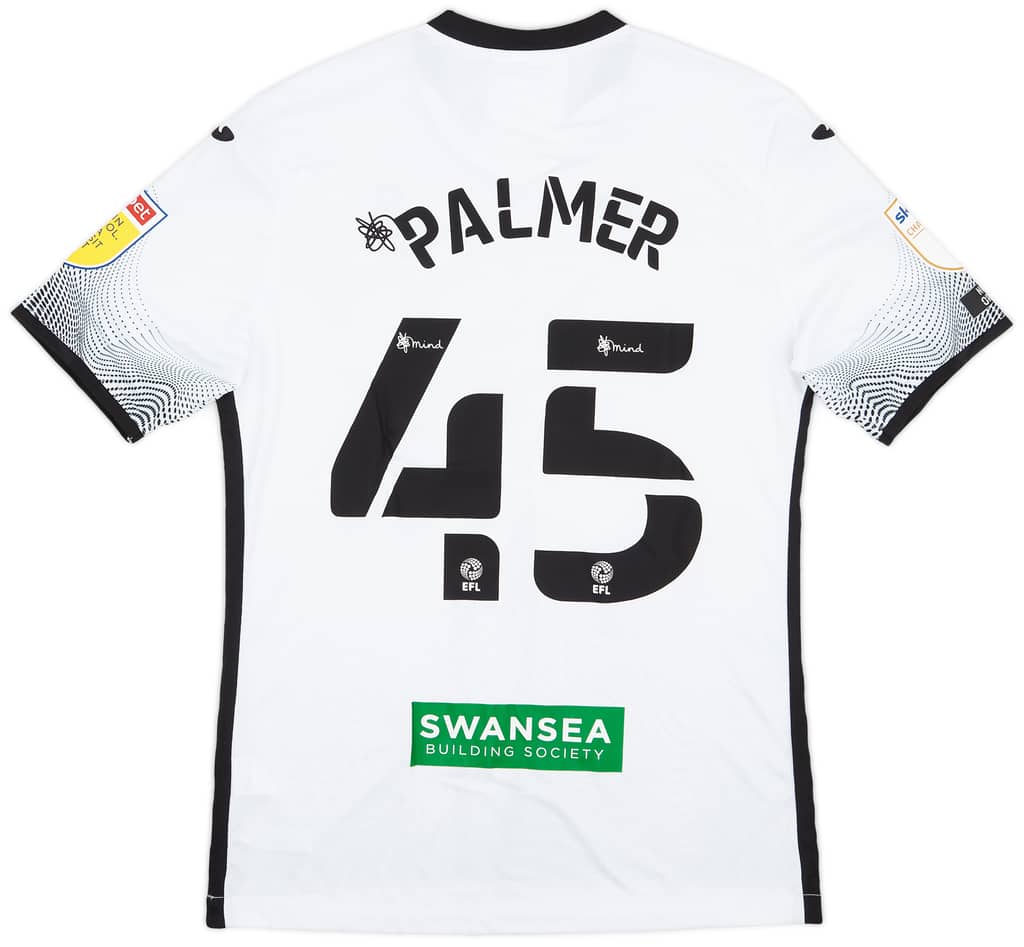 2020-21 Swansea Match Issue Home Shirt Palmer #45