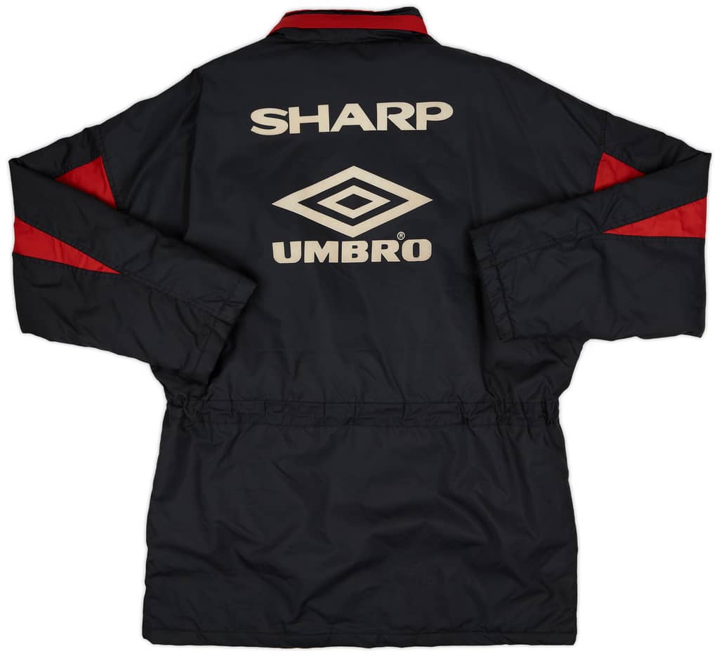 1992-93 Manchester United Umbro Padded Bench Coat - 9/10 - (L)