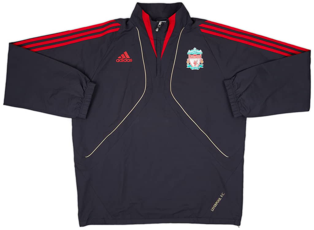 2009-10 Liverpool adidas 1/4 Zip Drill Top - 6/10 - (L)