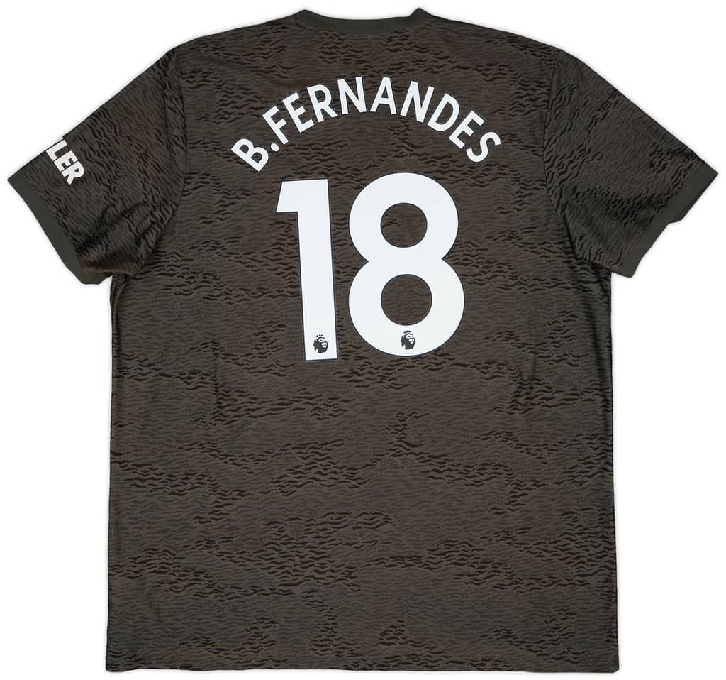 2020-21 Manchester United Away Shirt B.Fernandes #18 - 6/10 - (XXL)