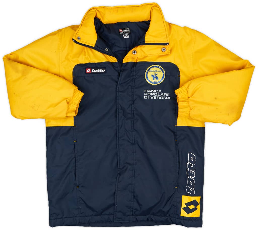 2005-06 Chievo Verona Lotto Padded Hooded Bench Coat - 4/10 - (M.Boys)