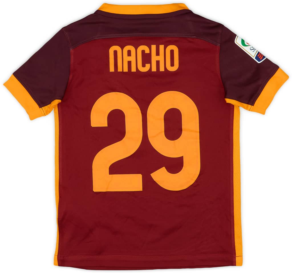 2015-16 Roma Home Shirt Nancho #29 - 9/10 - (S.Boys)