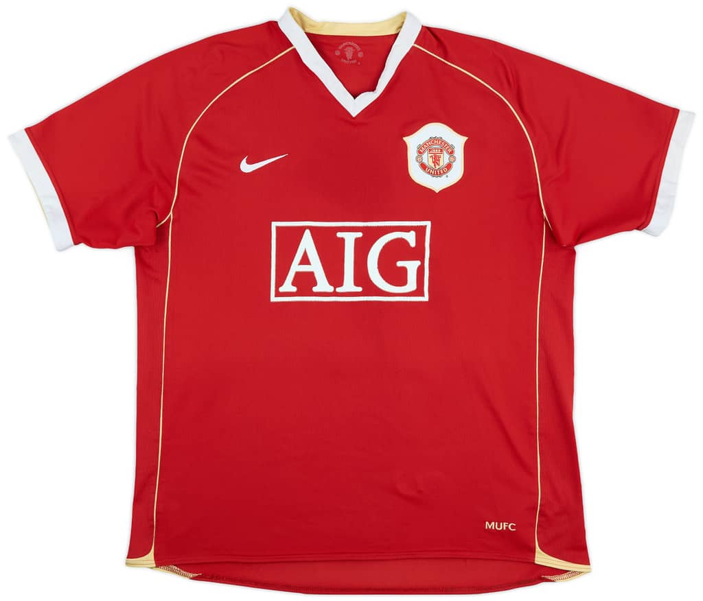 2006-07 Manchester United Home Shirt Solskjaer #20 - 5/10 - (XL)