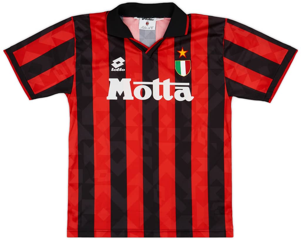 1993-94 AC Milan Home Shirt - 9/10 - (M)