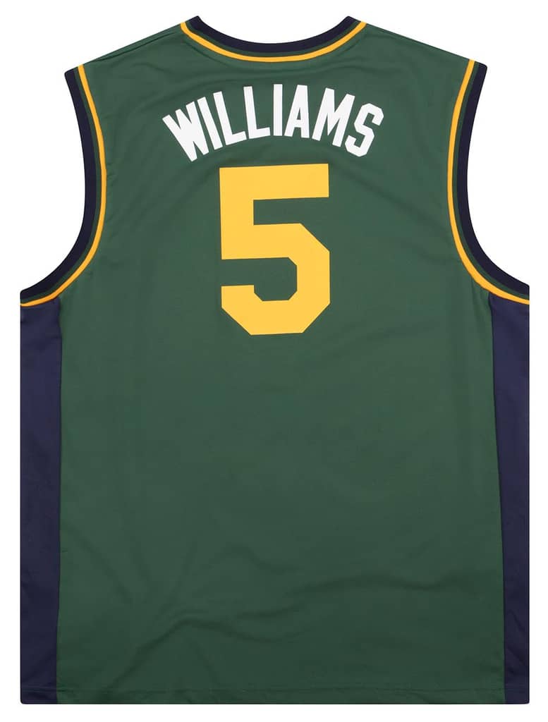 2012-13 Utah Jazz Williams #5 adidas Jersey (Alternate) L