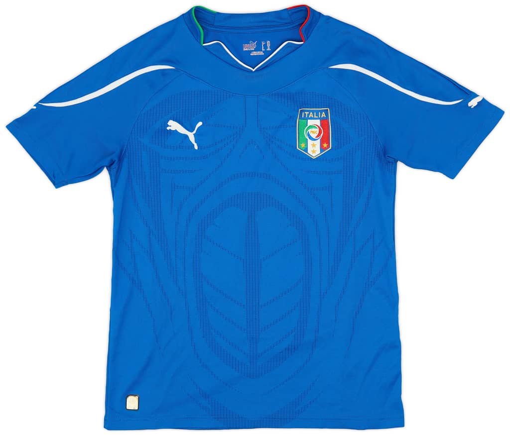 2010-12 Italy Home Shirt - 8/10 - (XL.Boys)