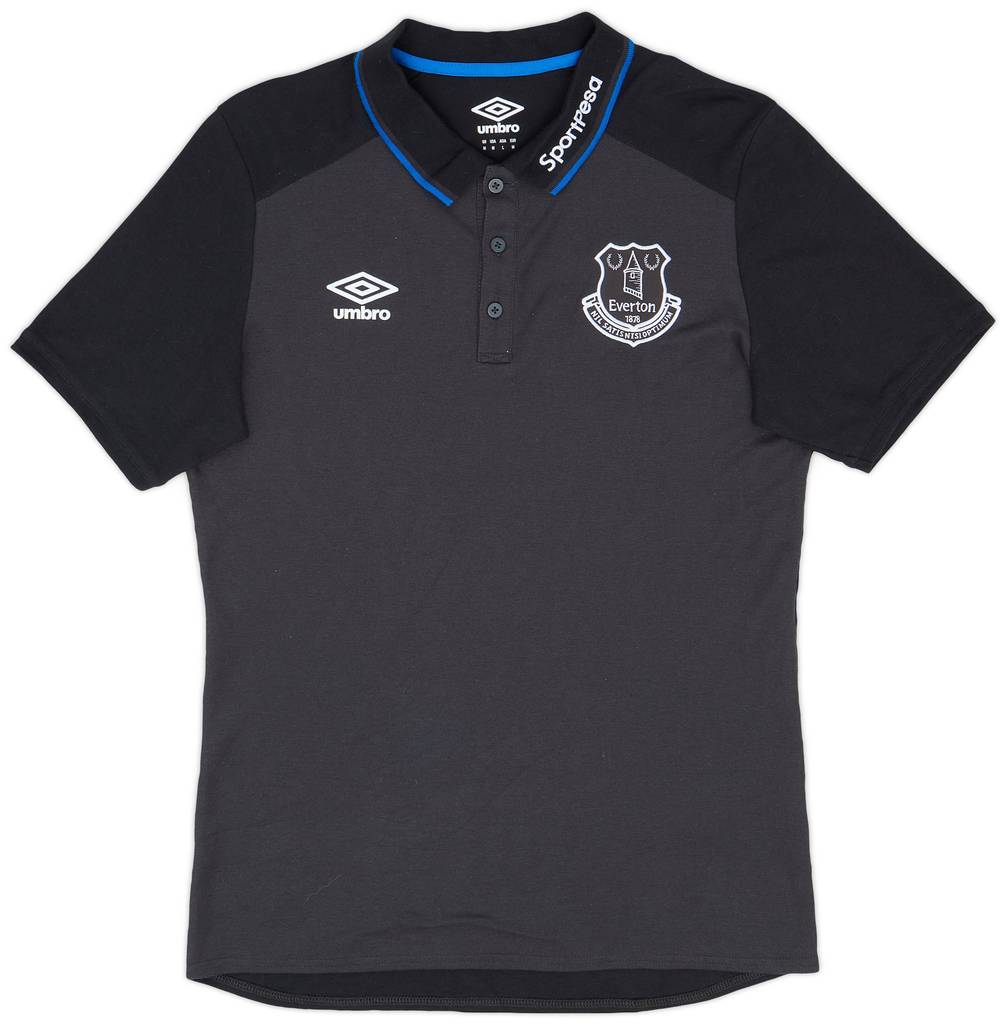2018-19 Everton Umbro Polo Shirt - 9/10 - (M)