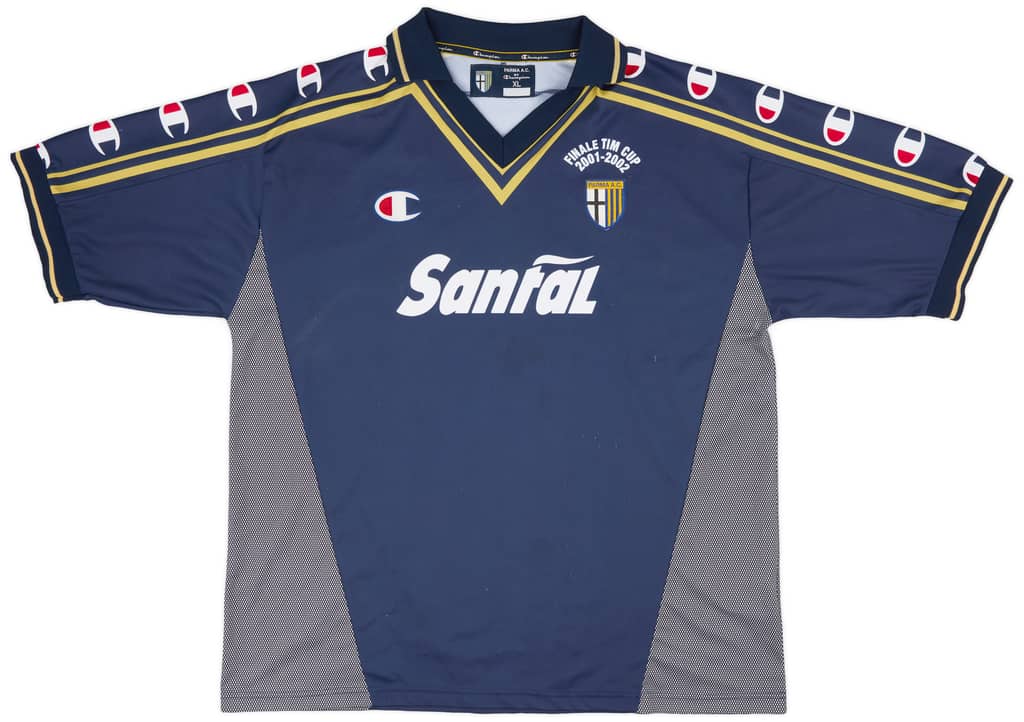 2001-02 Parma 'Signed' 'Finale TIM Cup' Away Shirt - 8/10 - (XL)