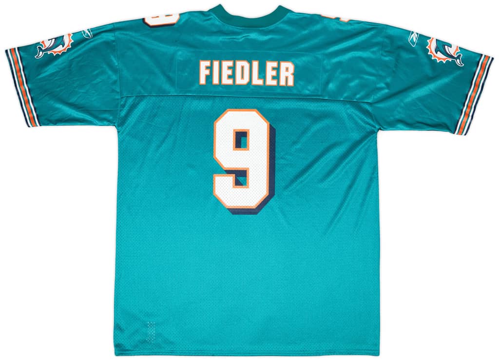2001 Miami Dolphins Fiedler #9 Reebok Home Jersey - 7/10 - (XXL)