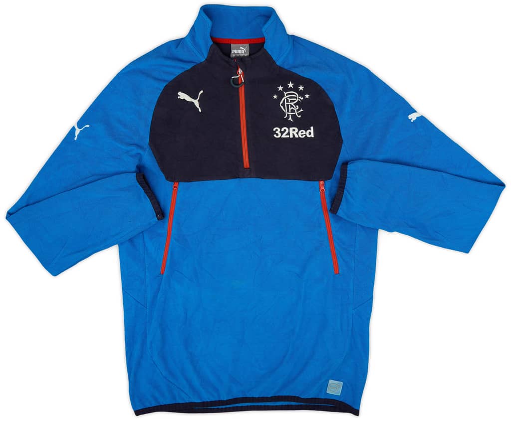2015-16 Rangers Puma 1/4 Zip Fleece Top - 7/10 - (L)