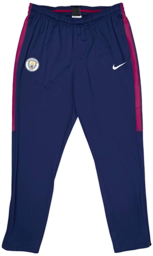 2017-18 Manchester City Nike Track Pants/Bottoms - 5/10 - (L)