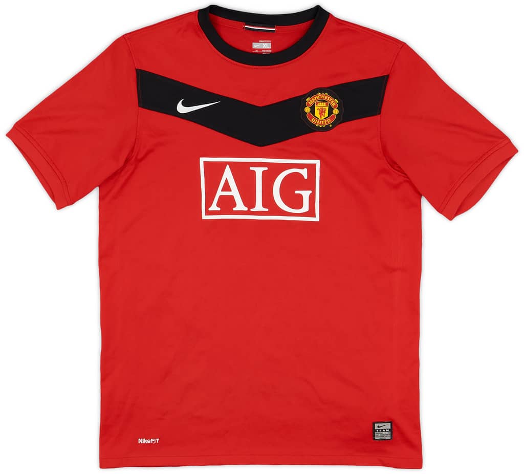 2009-10 Manchester United Home Shirt - 7/10 - (XL.Boys)