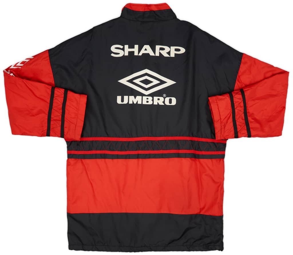 1996-97 Manchester United Umbro Padded Bench Coat - 9/10 - (L)