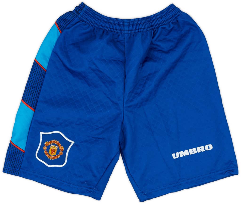 1995-96 Manchester United GK Shorts - Excellent 9/10 - (XL.Boys)