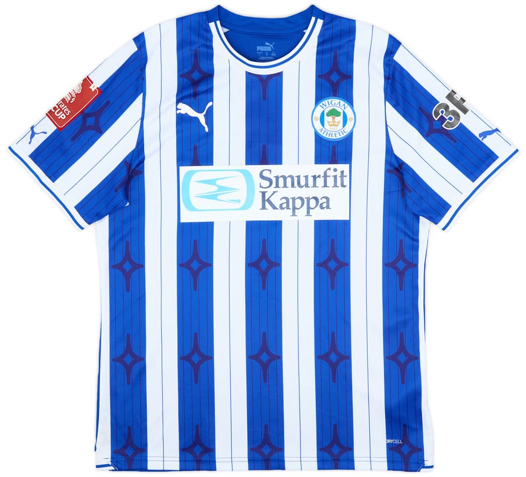 2023-24 Wigan FA Cup Match Issue Home Shirt Morrison #4