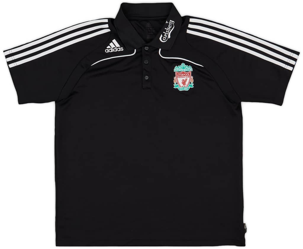 2008-09 Liverpool adidas Polo Shirt - 8/10 - (L)