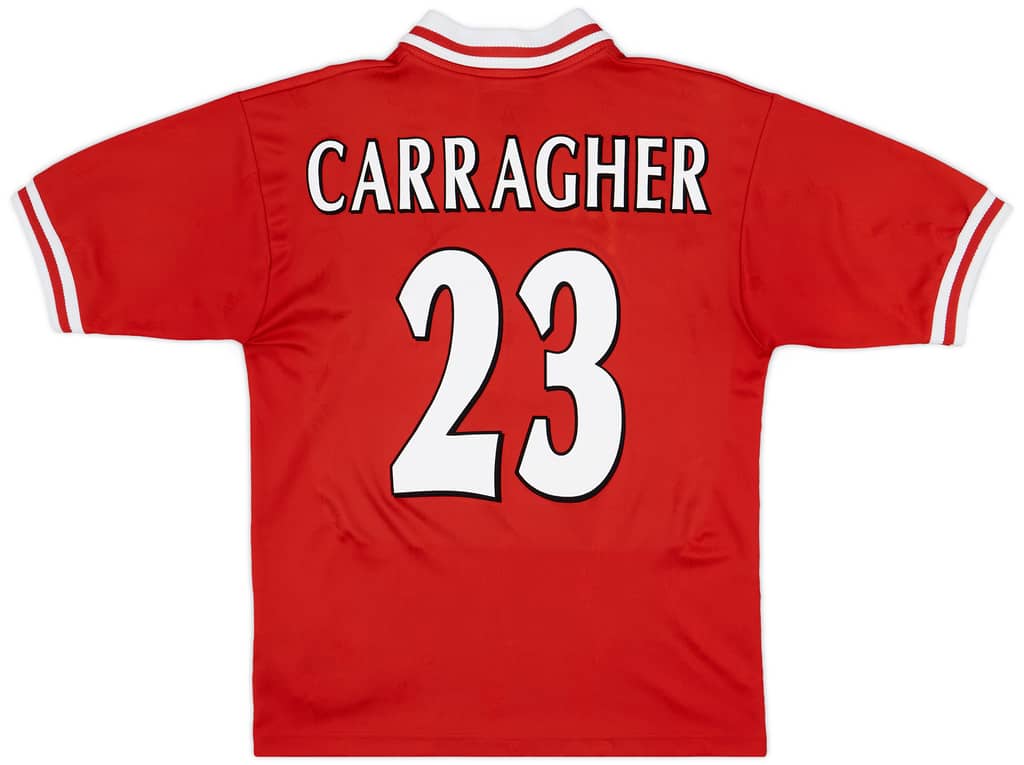 1996-98 Liverpool Home Shirt Carragher #23 - 8/10 - (M)
