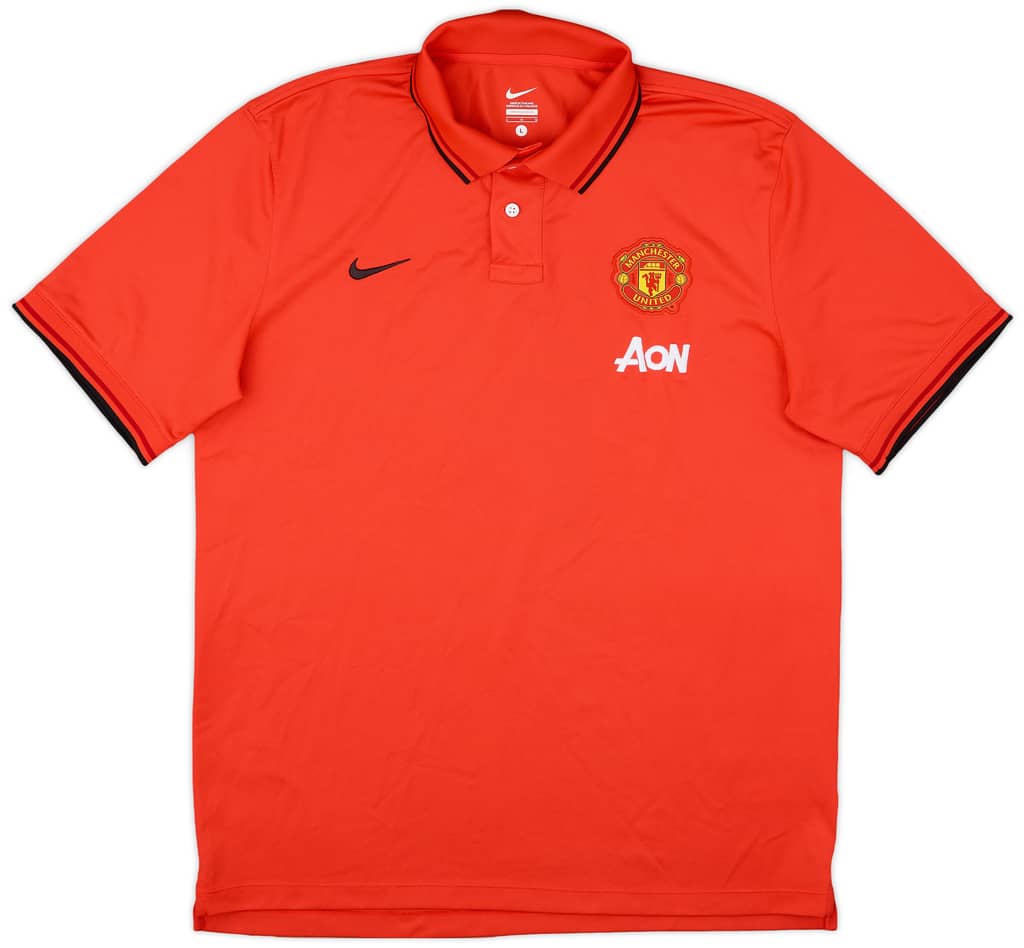 2014-15 Manchester United Nike Polo Shirt - 10/10 - (L)