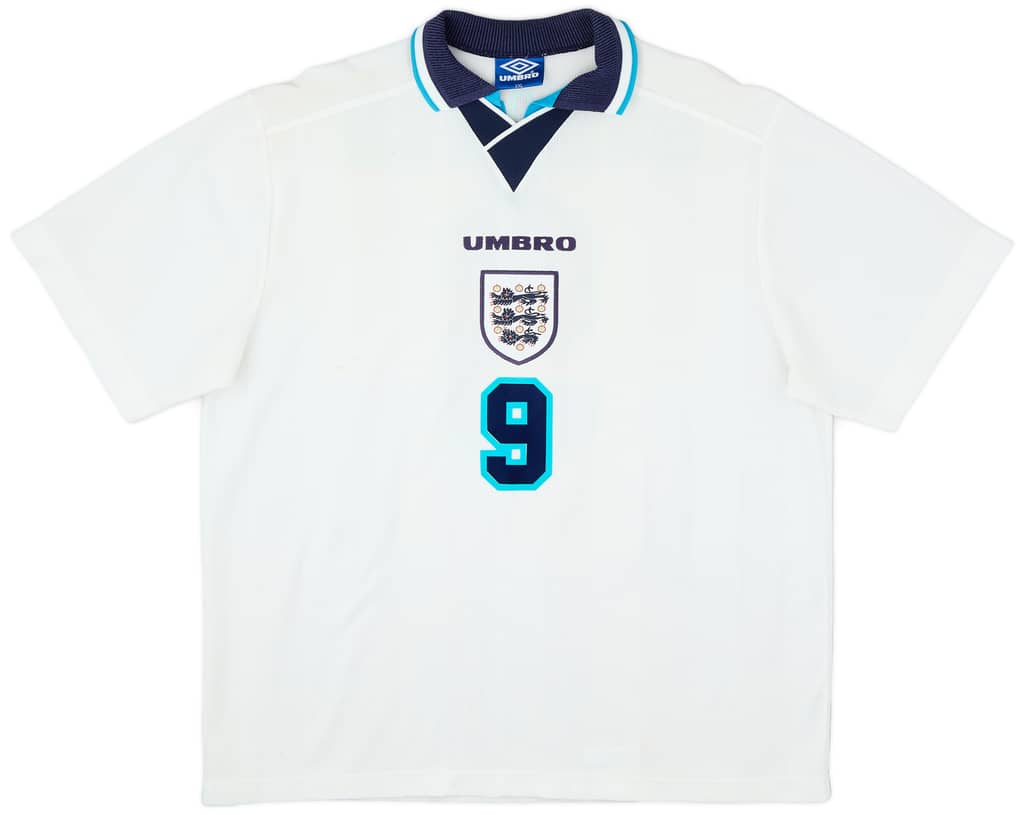 1995-97 England Home Shirt Shearer #9 - 6/10 - (XXL)